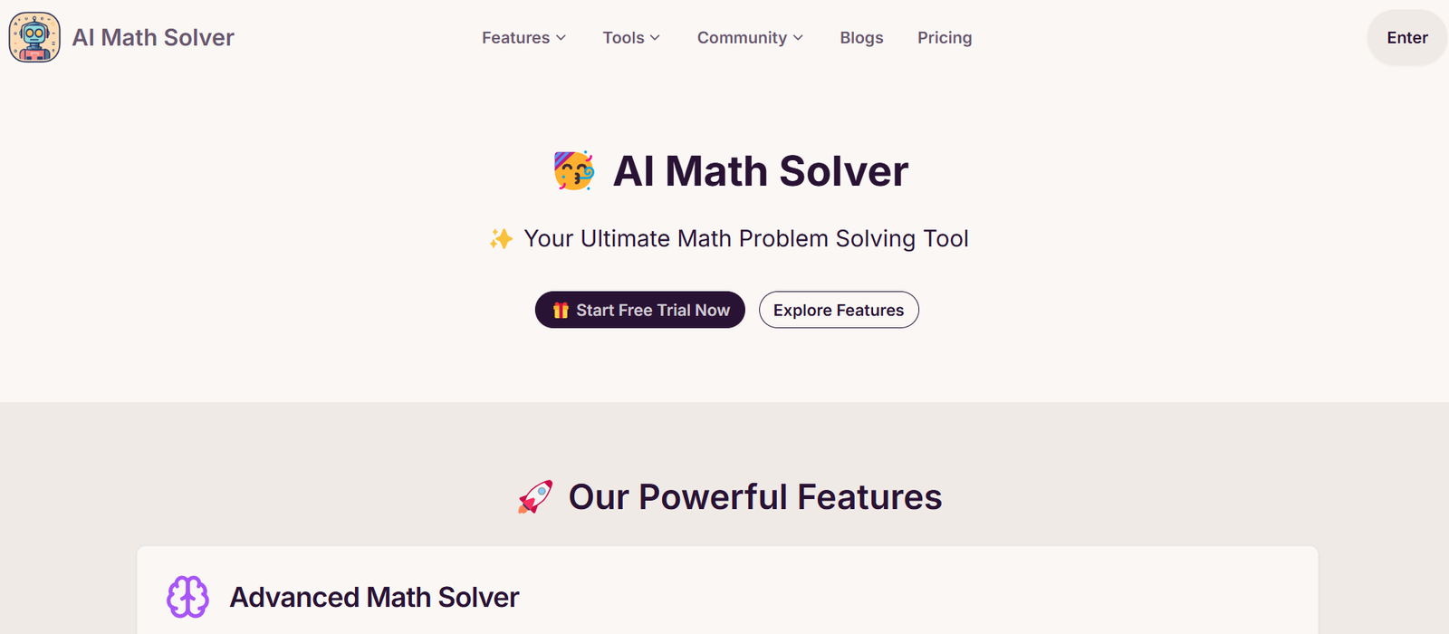 AI Math Solver