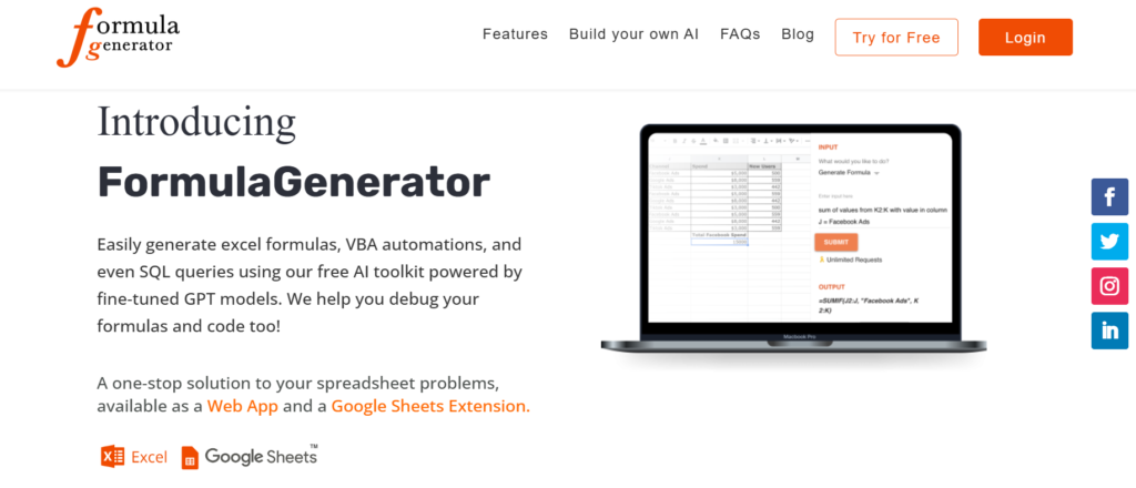 Formula Generator