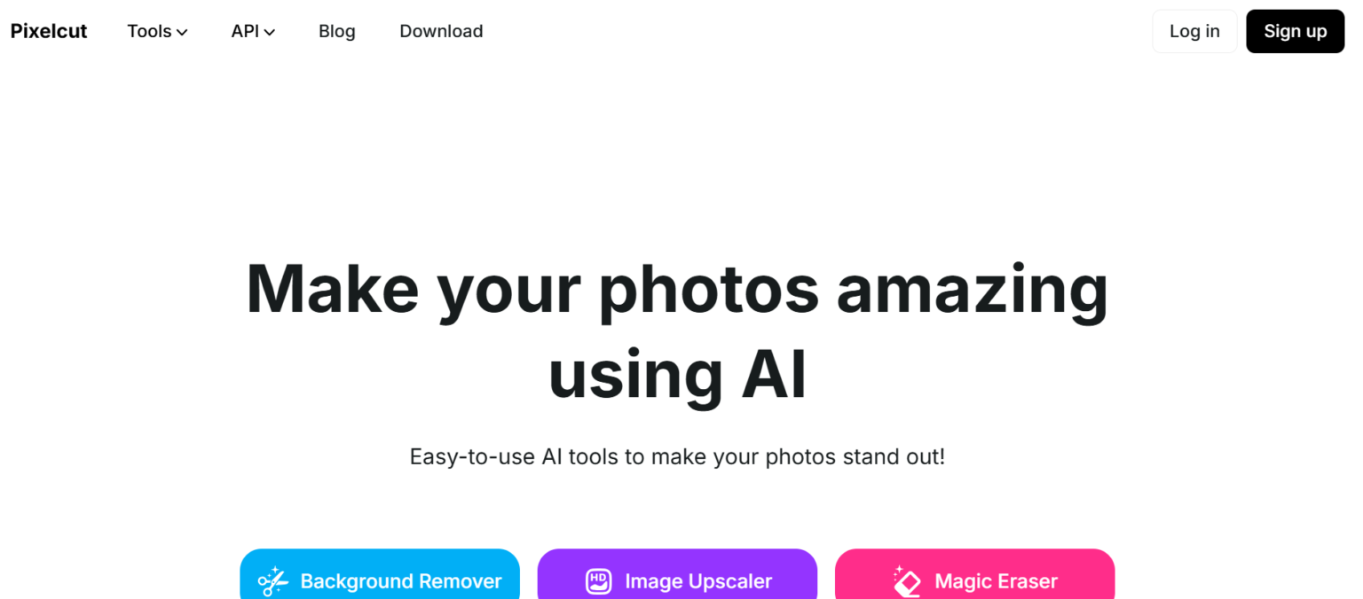 Pixelcut is an AI-powered photo editing platform offering tools like Background Remover, Magic Eraser, and Image Upscaler for effortless professional photo enhancement.