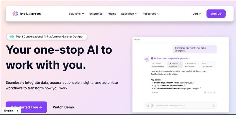 TextCortex: AI-powered platform for writing assistance, article rewriting, translation, image generation, and workflow automation to enhance productivity and creativity.